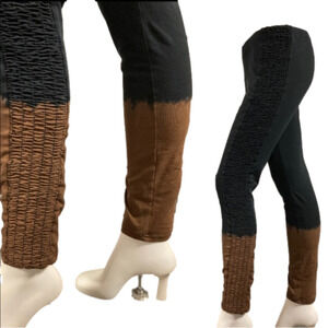 Tough Luv Black Smocked Ombre Leggings